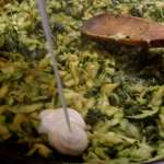 Curry de crevettes et oeufs aux courgettes et orties 8