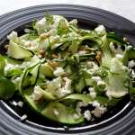 Salade de courgettes menthe feta et pignons 0