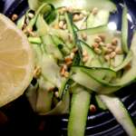 Salade de courgettes menthe feta et pignons 5
