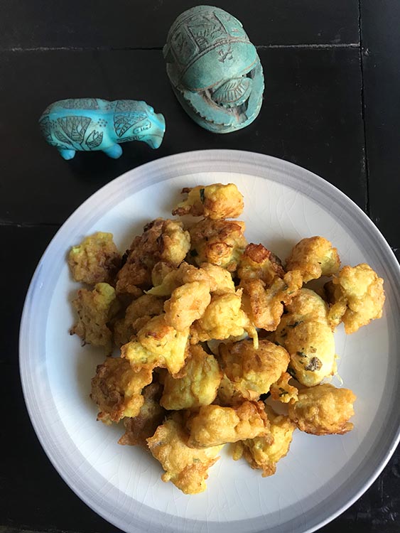 recettes égyptiennes beignets de chou-fleur