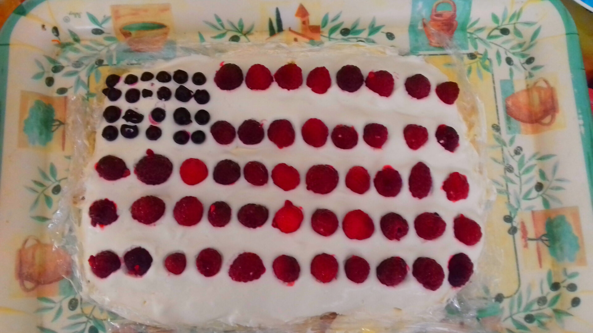 recettes américaines drapeau en fruits