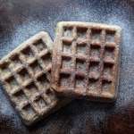 Gaufre au beurre de cacahuètes