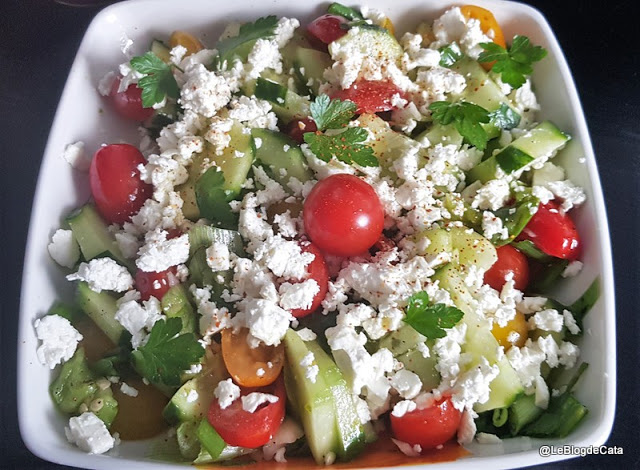 recettes macédoniennes salade chopska