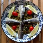 Zoodles frites aux sardines