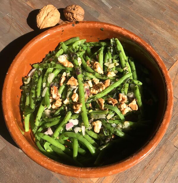 Recettes ossètes haricots verts aux noix