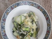 Courgettes à la crème de cajou (plat végétal)
