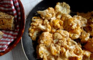 Chou fleur au cheddar et épices