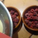 Entremets keto aux framboises 5