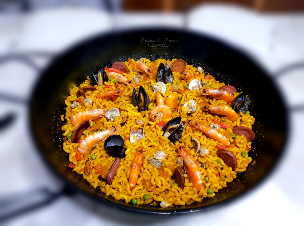 Recettes espagnoles paëlla aux pâtes