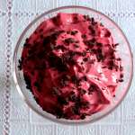 Yaourt stracciatella à la rose 0