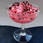 Yaourt stracciatella à la rose