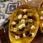 courge spaghetti farcie aux cèpes