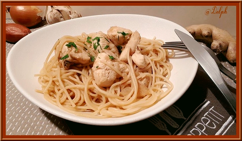 recettes surinamaises poulet aux spaghetti