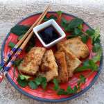Tofu fumé en croûte d&rsquo;amandes