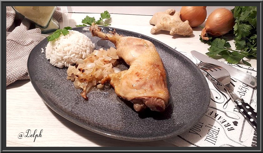 recettes burkinabès poulet aux oignons et gingembre