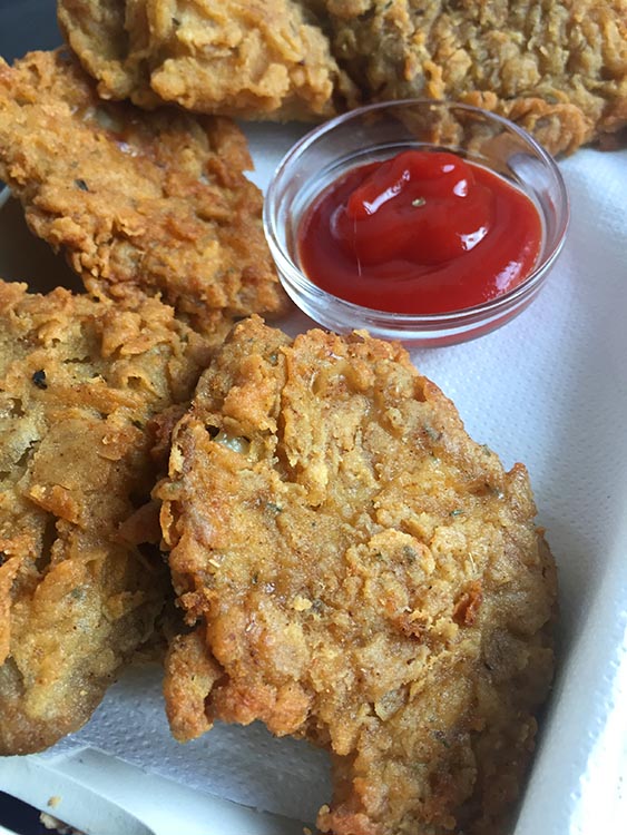 recettes japonaises pleurotes façon poulet frit à la kfc
