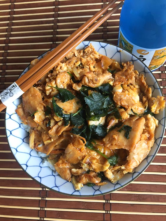 Recettes japonaises oyakodon végétarien