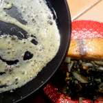 Saumon sauce crème à la truffe et blettes aux noix 8