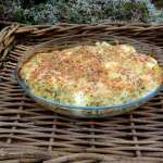 Gratin de choux fleur aux oeufs et crème de courgette 0