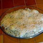 Gratin de choux fleur aux oeufs et crème de courgette 11