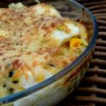Gratin de choux fleur aux oeufs et crème de courgette 12