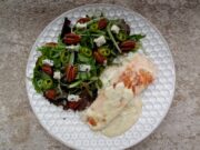 Saumon sauce crème au bleu