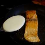 Saumon sauce crème au bleu 2