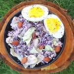 Salade croquante de chou rouge au thon0