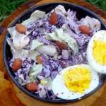 Salade croquante de chou rouge au thon0009