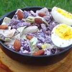 Salade croquante de chou rouge au thon