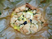 Tarte rustique keto courgette chèvre