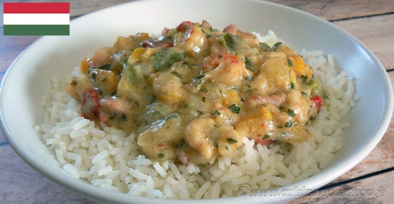 recettes hongroises écrevisses aux poivrons