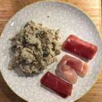 jambons riz de chou fleur au champignons