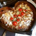 Clafoutis keto aux bleu noix tomates 00