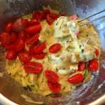 Clafoutis keto aux bleu noix tomates 7