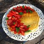 Gâteau léger ricotta fraises citron
