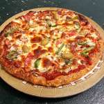 Pizza keto au cheddar