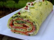 Roulade de courgettes et truite fumée (keto)
