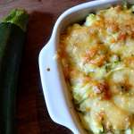 Gratin de saucisses grillées aux courgettes 0