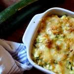 Gratin de saucisses grillées aux courgettes