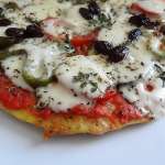 Pizza keto au râpé