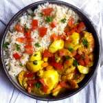 Curry oeufs et crevettes