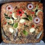 Focaccia keto fleurie