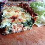 Quiche keto saumon épinards 12