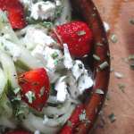 Spagheti de concombre aux fraises et feta 8