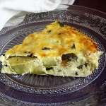 Quiche courgettes fumée ricotta keto 0
