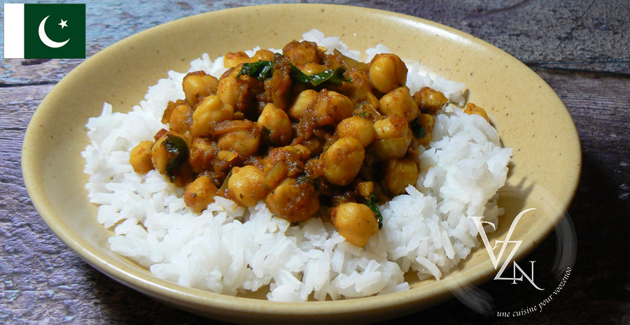 recettes pakistanaises - Channa massala curry de pois chiche