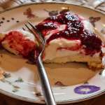 Gâteau céto citron litchi fruits rouges 12
