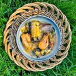 soupe de poissons et crevettes