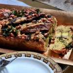 cake salé cèpes et pignons